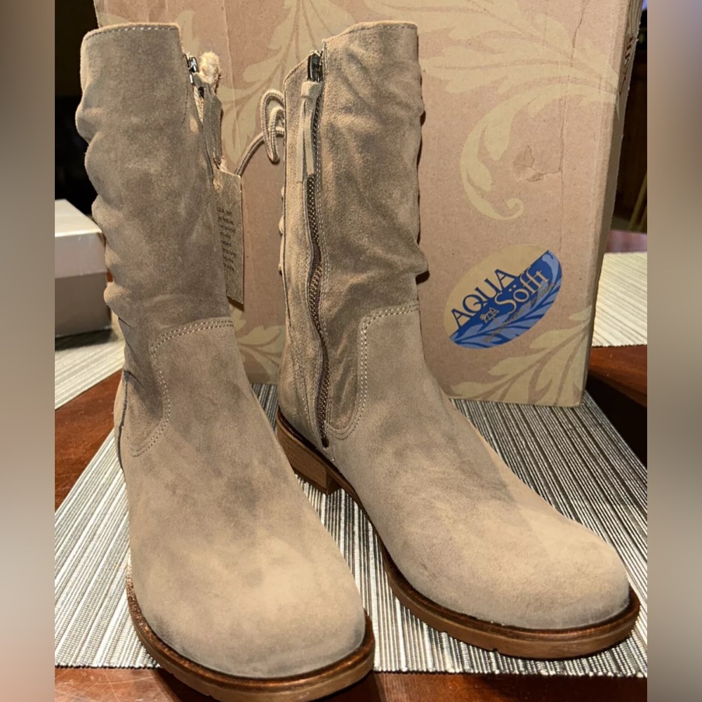 Sofft Sharnell Low Leather Lace-Up Boots size 7